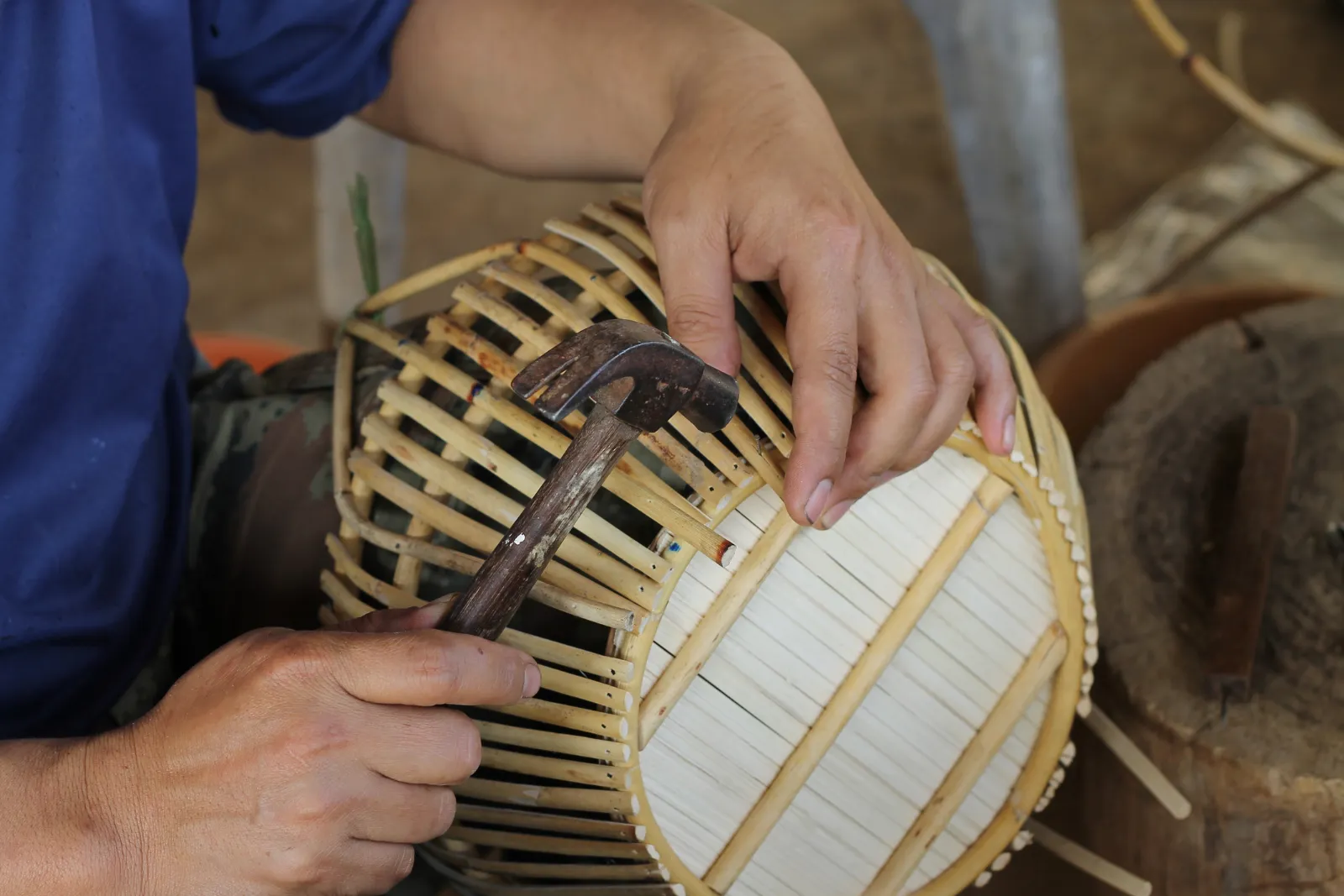Atelier de fabrication de paniers en osier une activité exclusive à Sardaigne avec INNOV'events