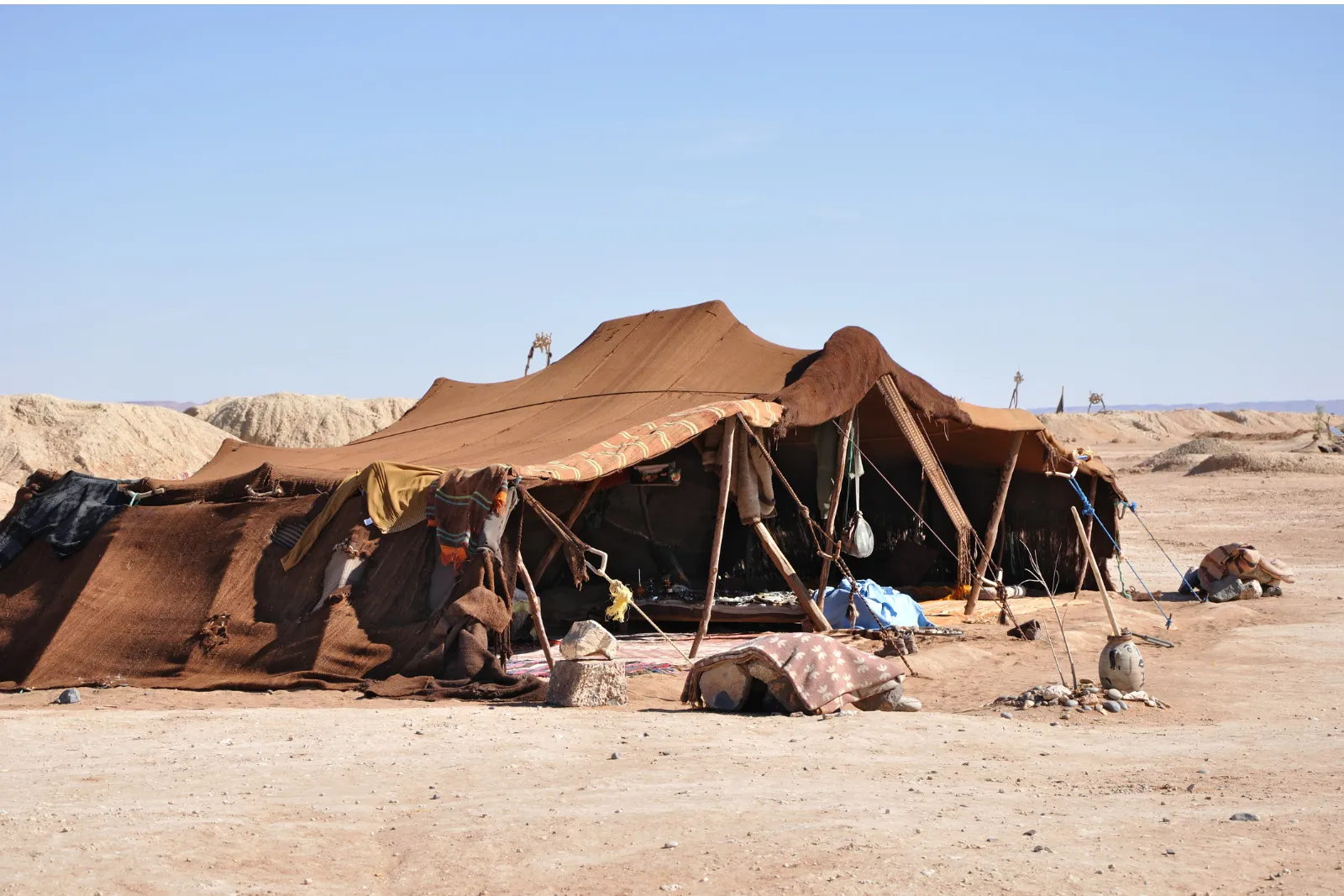 Défi de construction de tentes nomades une activité exclusive à Marrakech avec INNOV'events